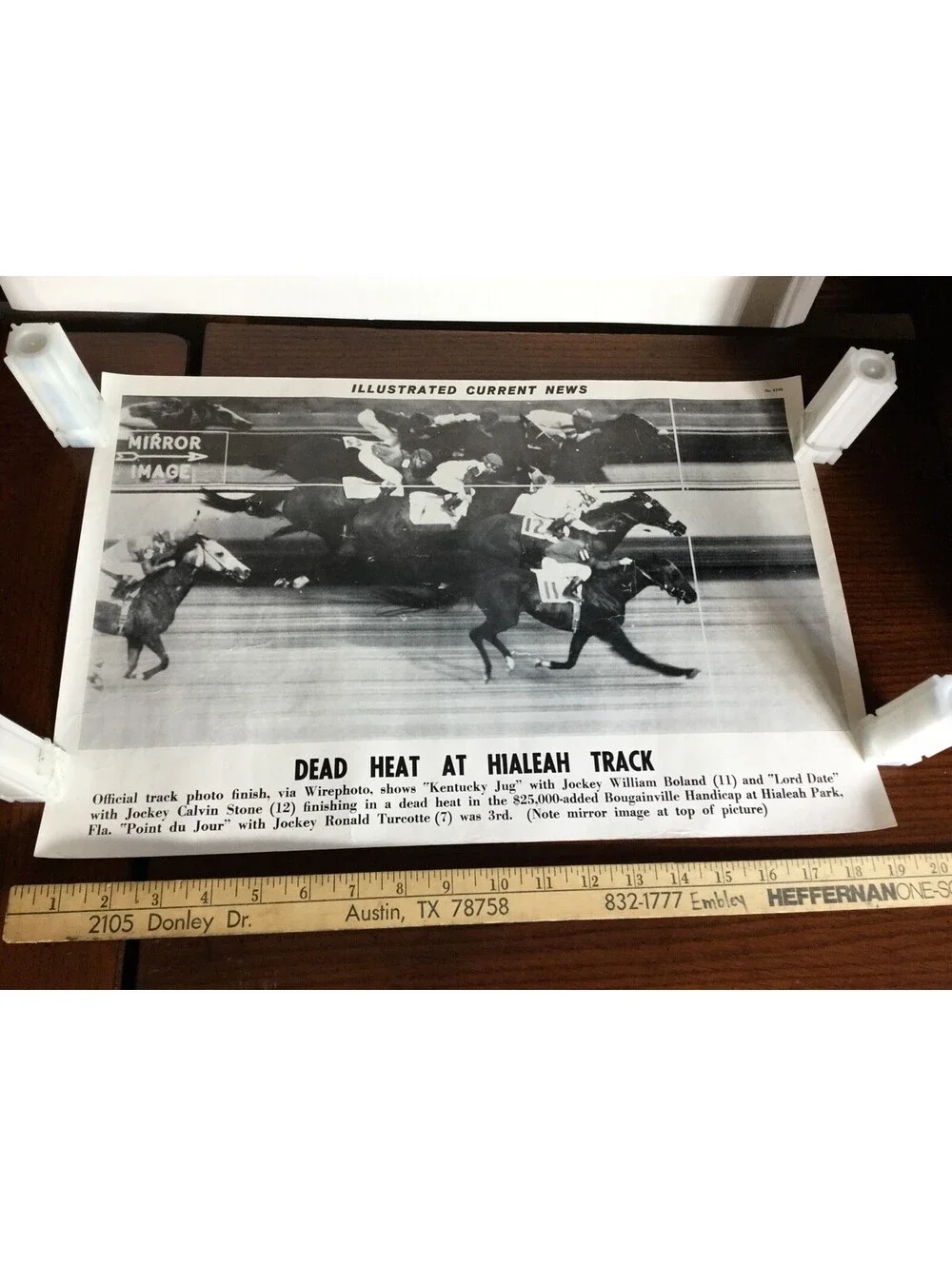 Illustrated Current News Hialeah Track Kentucky Jug Lord Date Jour Horse racing